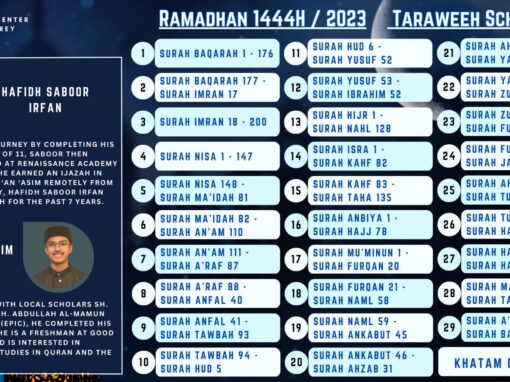 Taraweeh Schedule